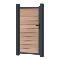 Zauntor für Easy Sichtschutzzaun Coriander Oak - Klassische Optik