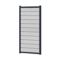 Zauntor für Easy Sichtschutzzaun Lichtgrau - Klassische Optik - Zaunstudio