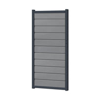 Zauntor für Easy Sichtschutzzaun Silbergrau - Klassische Optik - Zaunstudio