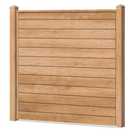 Sichtschutzzaun Kunststoff - Desert Oak Klassische Optik - Zaunstudio