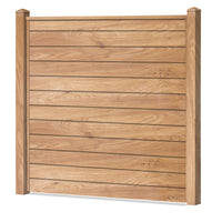 Sichtschutzzaun Kunststoff - Irish Oak Klassische Optik