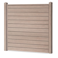 Sichtschutzzaun Kunststoff - Sheffield Oak light Klassische Optik - Zaunstudio