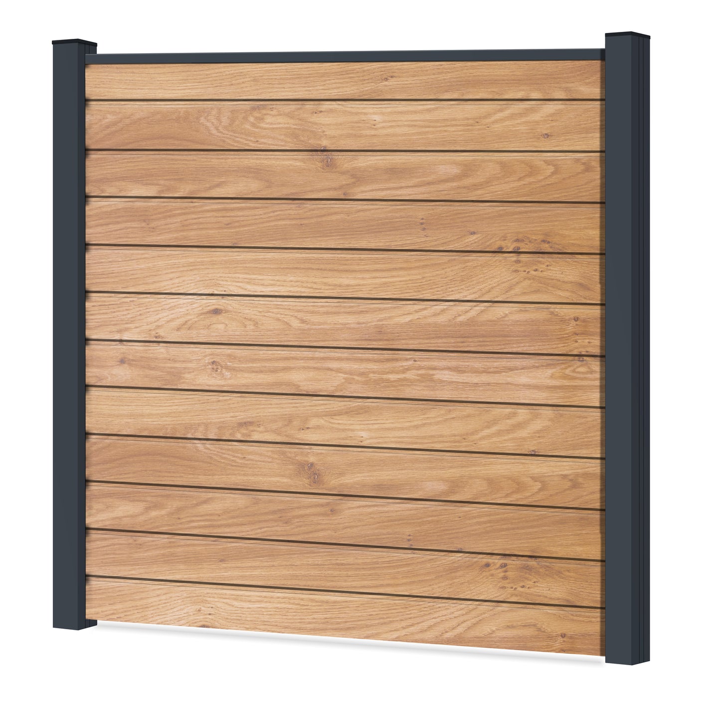 Easy Sichtschutzzaun Kunststoff - Irish Oak Klassische Optik