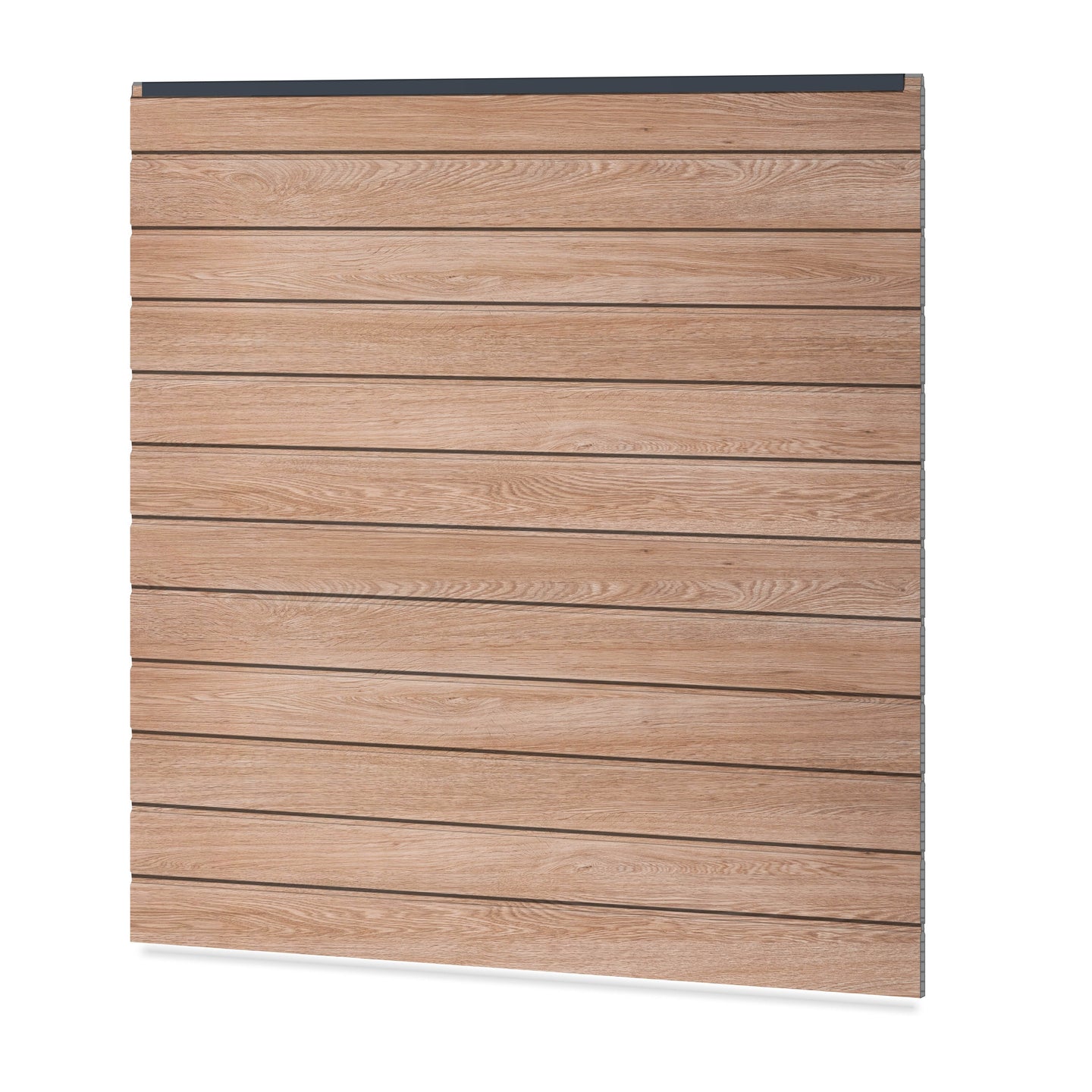 Easy Sichtschutzzaun Kunststoff - Coriander Oak / Anthrazit Klassische Optik - Zaunstudio