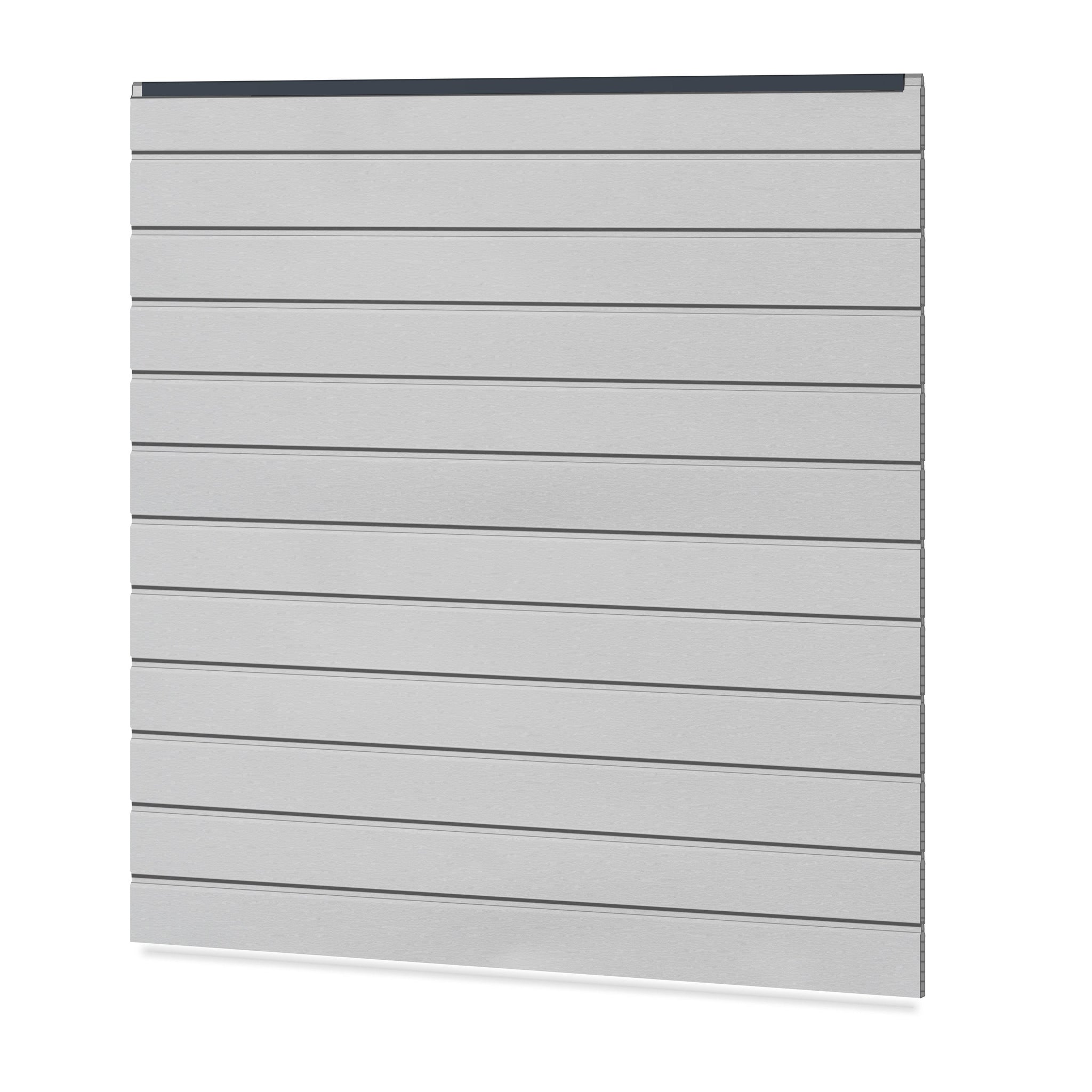 Easy Sichtschutzzaun Kunststoff - Lichtgrau / Anthrazit Klassische Optik - Zaunstudio