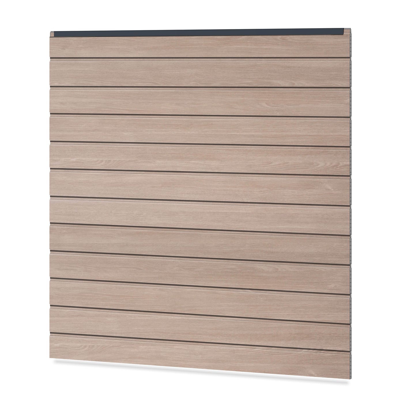 Easy Sichtschutzzaun Kunststoff - Sheffield Oak light / Anthrazit Klassische Optik - Zaunstudio