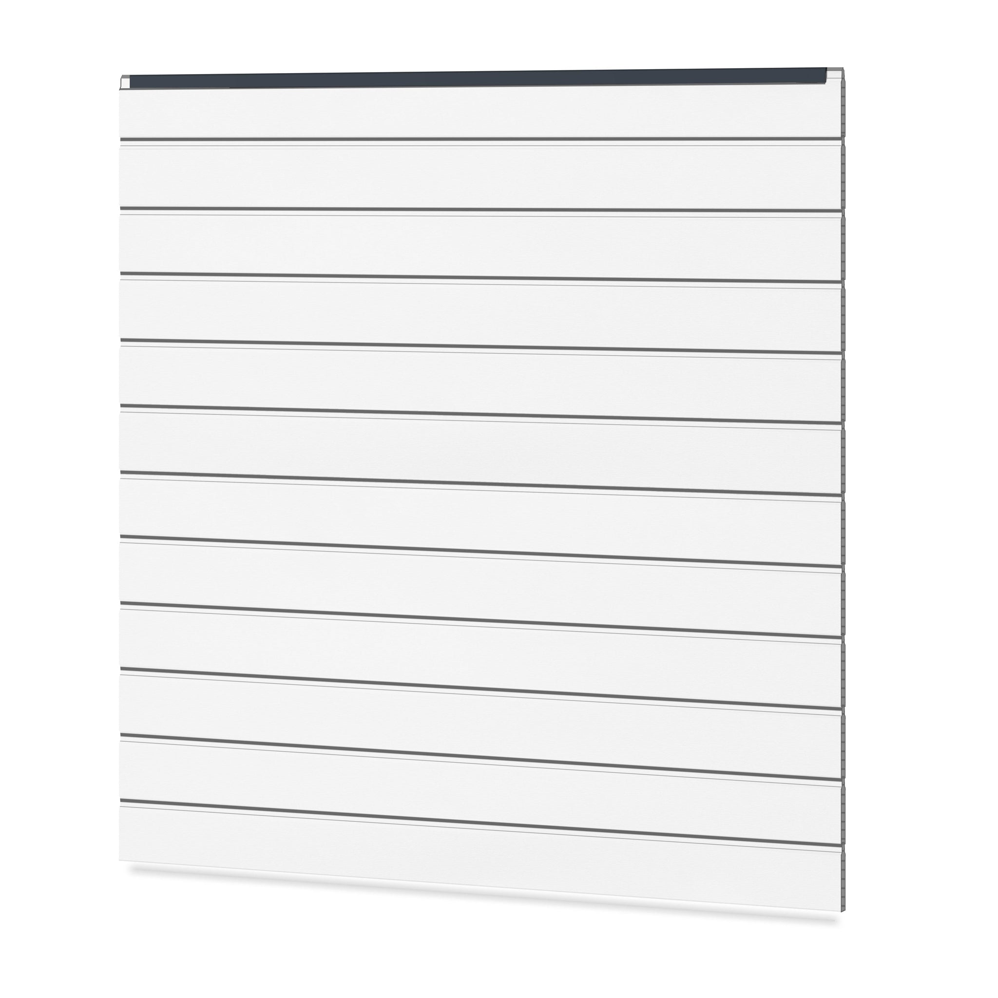 Easy Sichtschutzzaun Kunststoff -Weiß / Anthrazit Klassische Optik - Zaunstudio