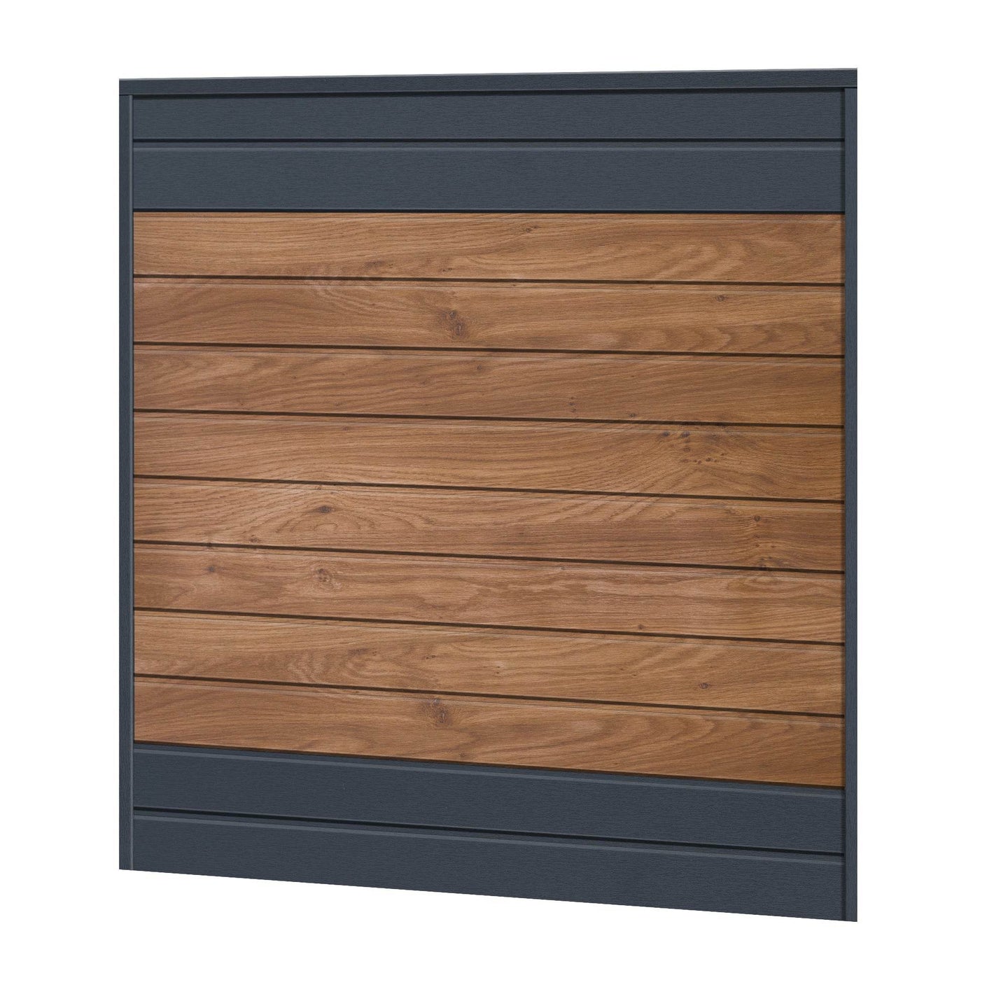 Sichtschutzzaun Kunststoff - Winchester / Anthrazit Klassische Optik - Zaunstudio