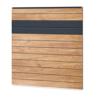 Easy Sichtschutzzaun Kunststoff - Irish Oak / Anthrazit + Einschub Klassische Optik