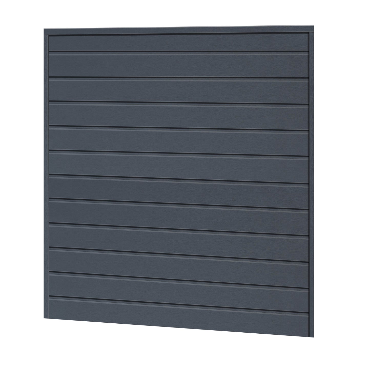 Sichtschutzzaun Kunststoff - Basaltgrau Klassische Optik - Zaunstudio