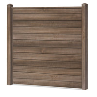 Sichtschutzzaun Kunststoff - AnTEAK Klassische Optik - Zaunstudio