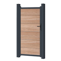 Zauntor für Easy Sichtschutzzaun Coriander Oak - XL Optik