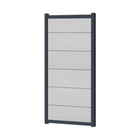 Zauntor für Easy Sichtschutzzaun Lichtgrau - XL Optik - Zaunstudio