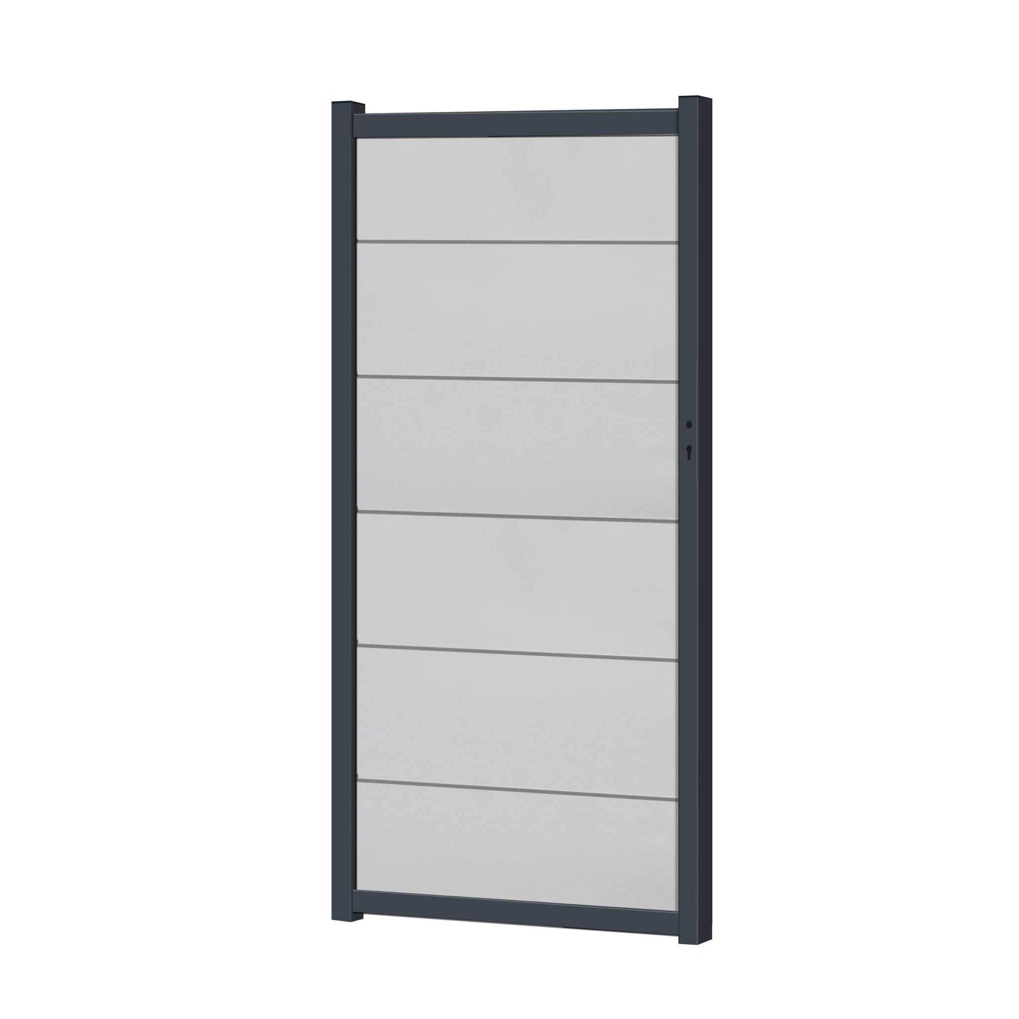 Zauntor für Easy Sichtschutzzaun Lichtgrau - XL Optik - Zaunstudio