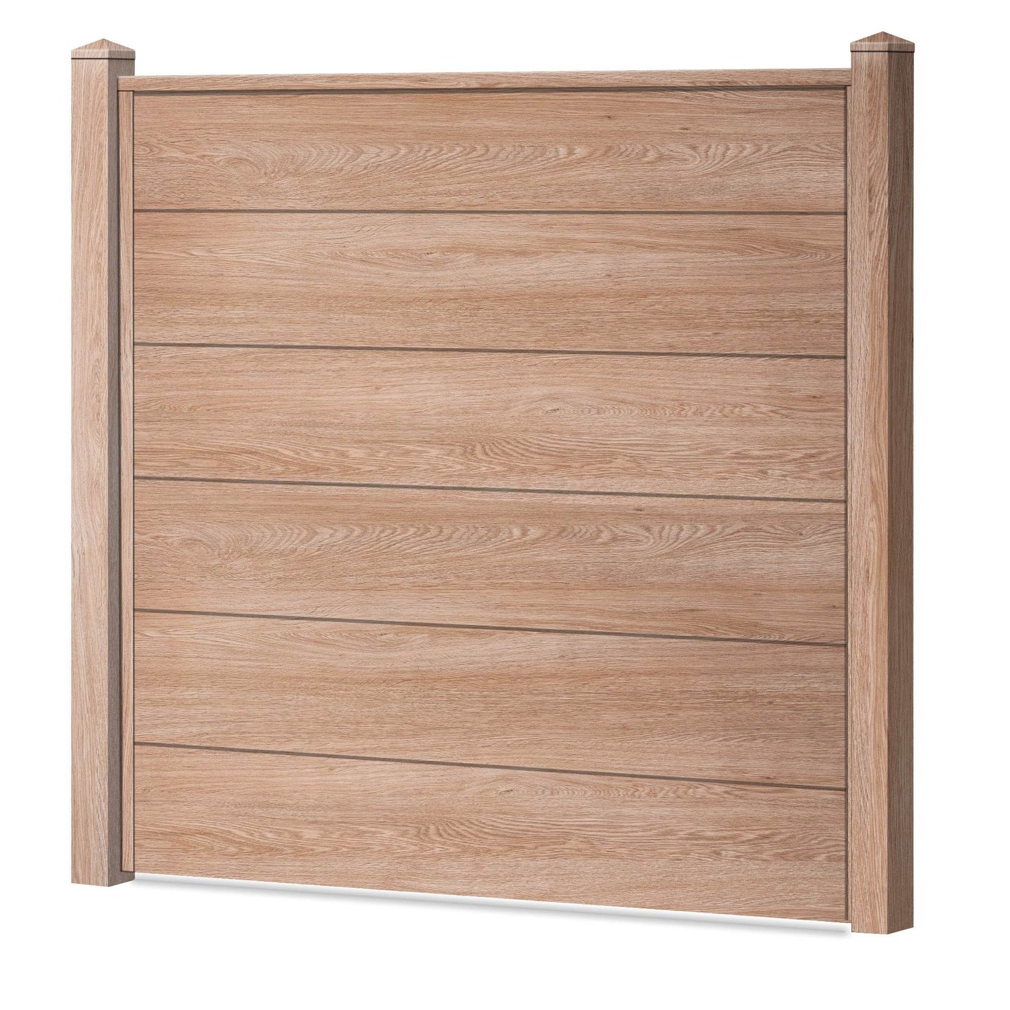 Sichtschutzzaun Kunststoff - Coriander Oak XL Optik - Zaunstudio