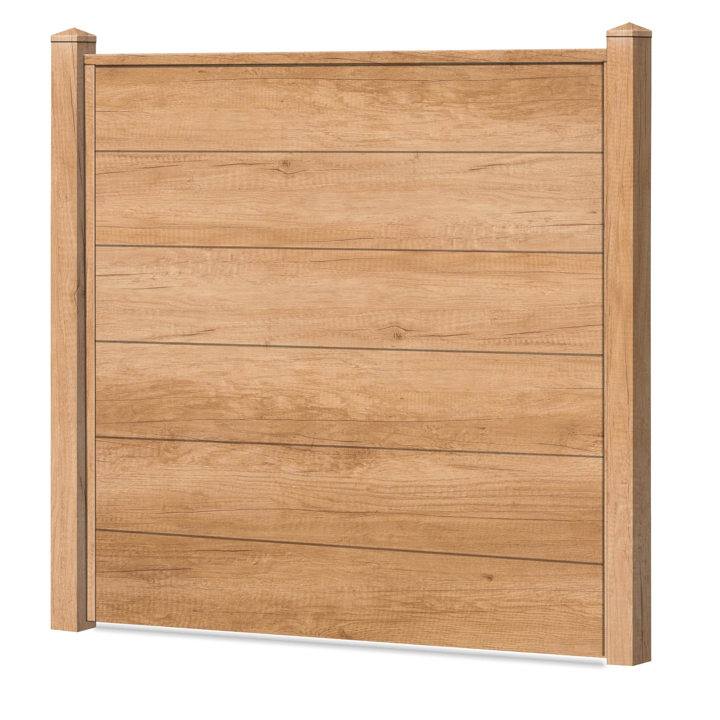 Sichtschutzzaun Kunststoff - Desert Oak XL Optik - Zaunstudio