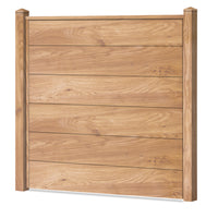 Sichtschutzzaun Kunststoff - Irish Oak XL Optik