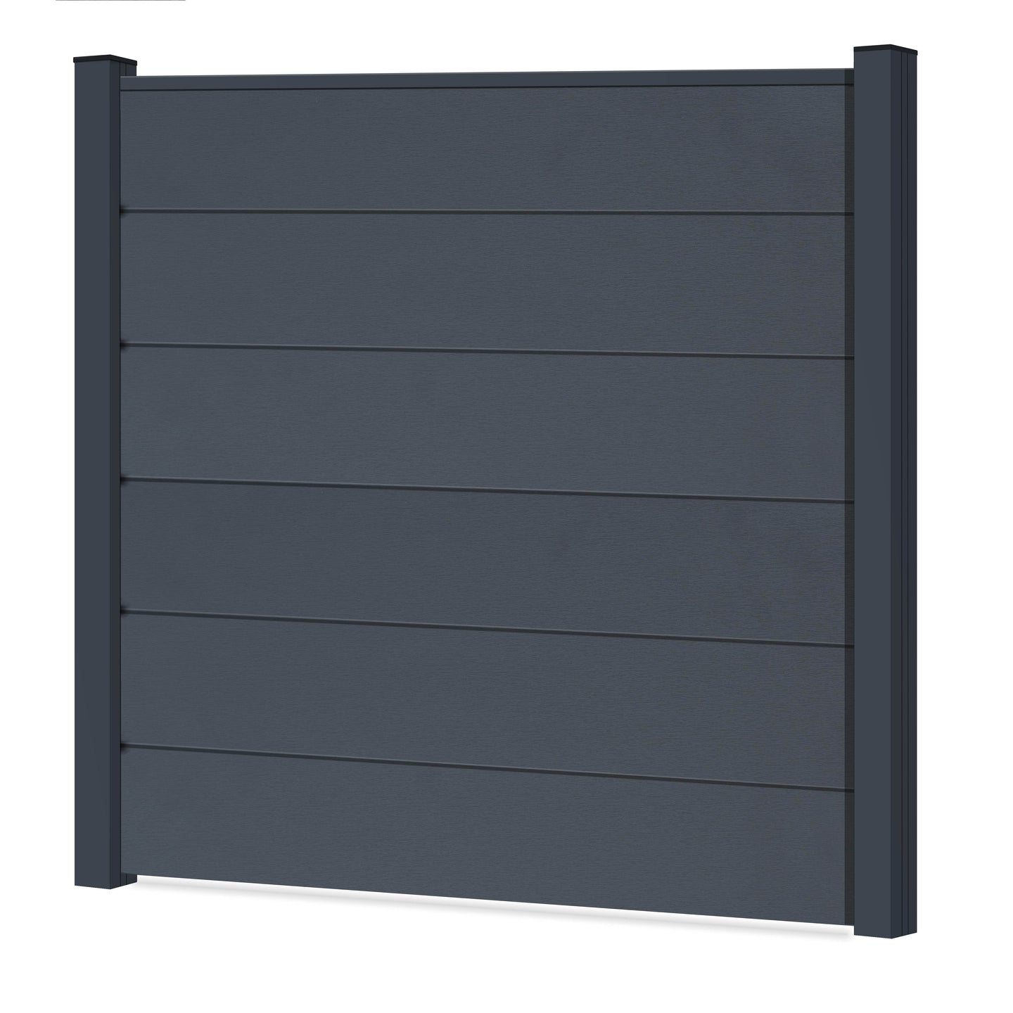 Easy Sichtschutzzaun Kunststoff - Basaltgrau XL Optik - Zaunstudio