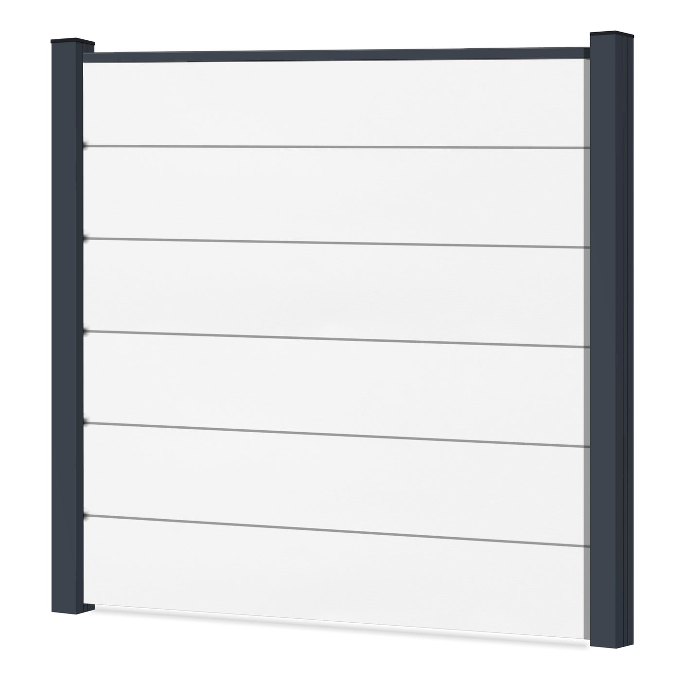 Easy Sichtschutzzaun Kunststoff - Weiß XL Optik - Zaunstudio