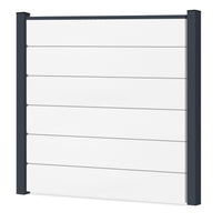 Easy Sichtschutzzaun Kunststoff - Weiß XL Optik - Zaunstudio