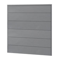 Sichtschutzzaun Kunststoff - Silbergrau XL Optik - Zaunstudio