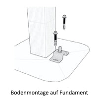 Zauntor für Sichtschutzzaun Lichtgrau - Klassische Optik