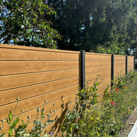 Sichtschutzzaun Kunststoff - Desert Oak Klassische Optik