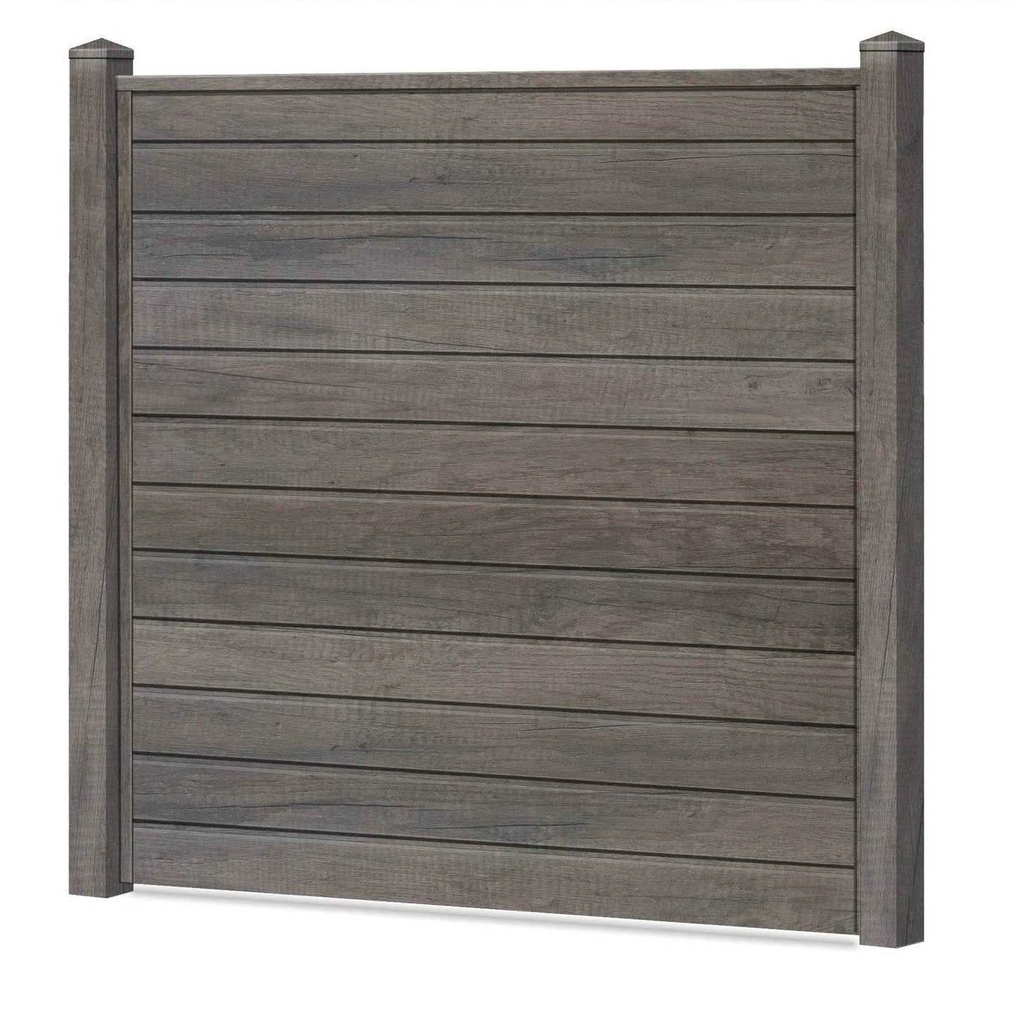 Sichtschutzzaun Kunststoff - Monument Oak Klassische Optik - Zaunstudio