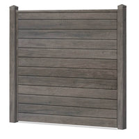 Sichtschutzzaun Kunststoff - Monument Oak Klassische Optik - Zaunstudio