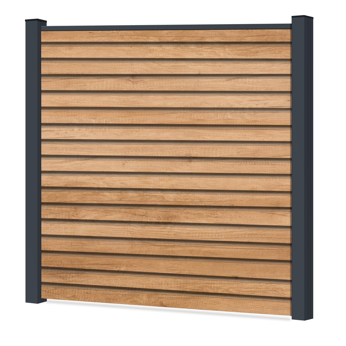 Easy Rhombus Blickdicht Sichtschutzzaun Kunststoff - Desert Oak