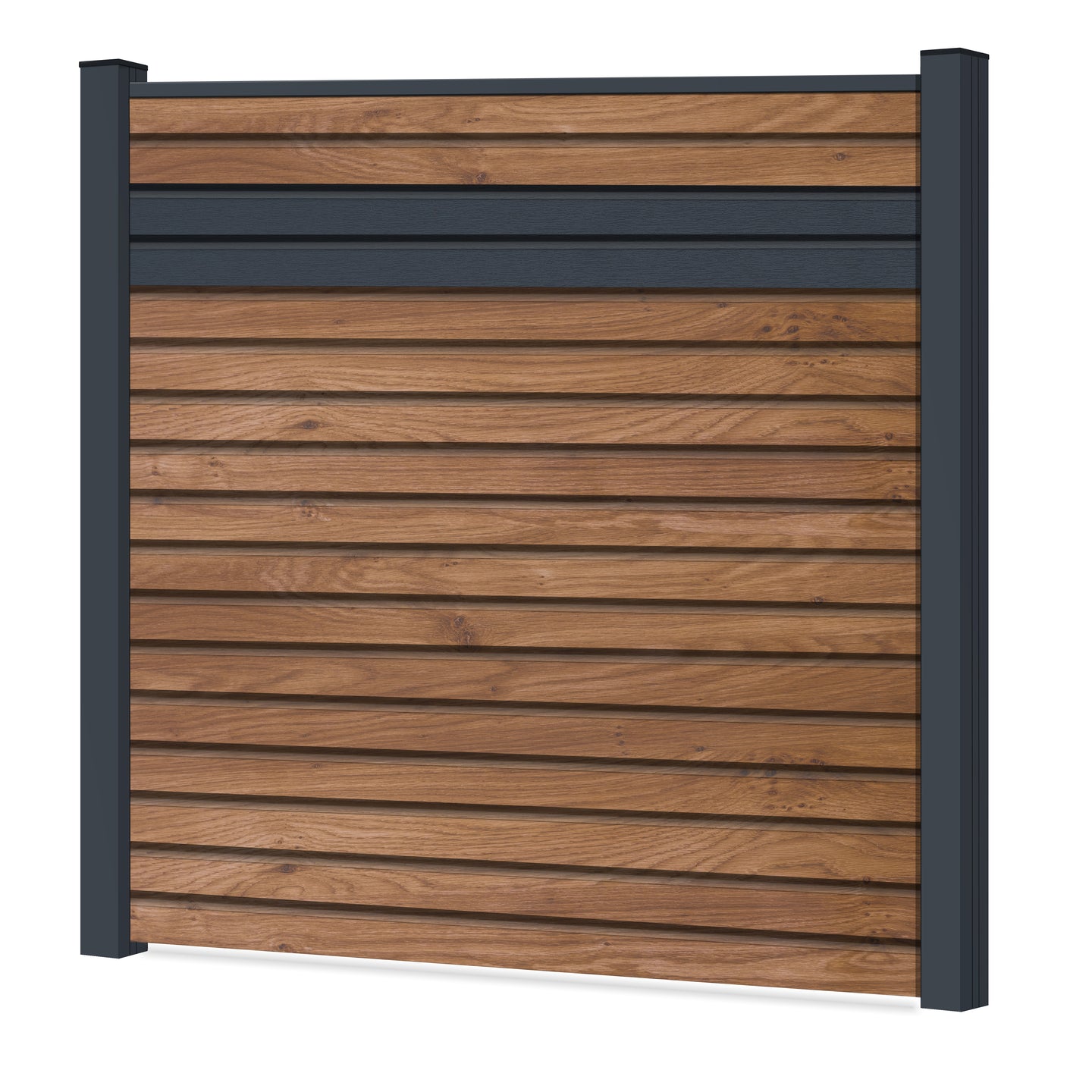 Easy Rhombus Blickdicht Sichtschutzzaun Kunststoff - Winchester / Anthrazit + Einschub