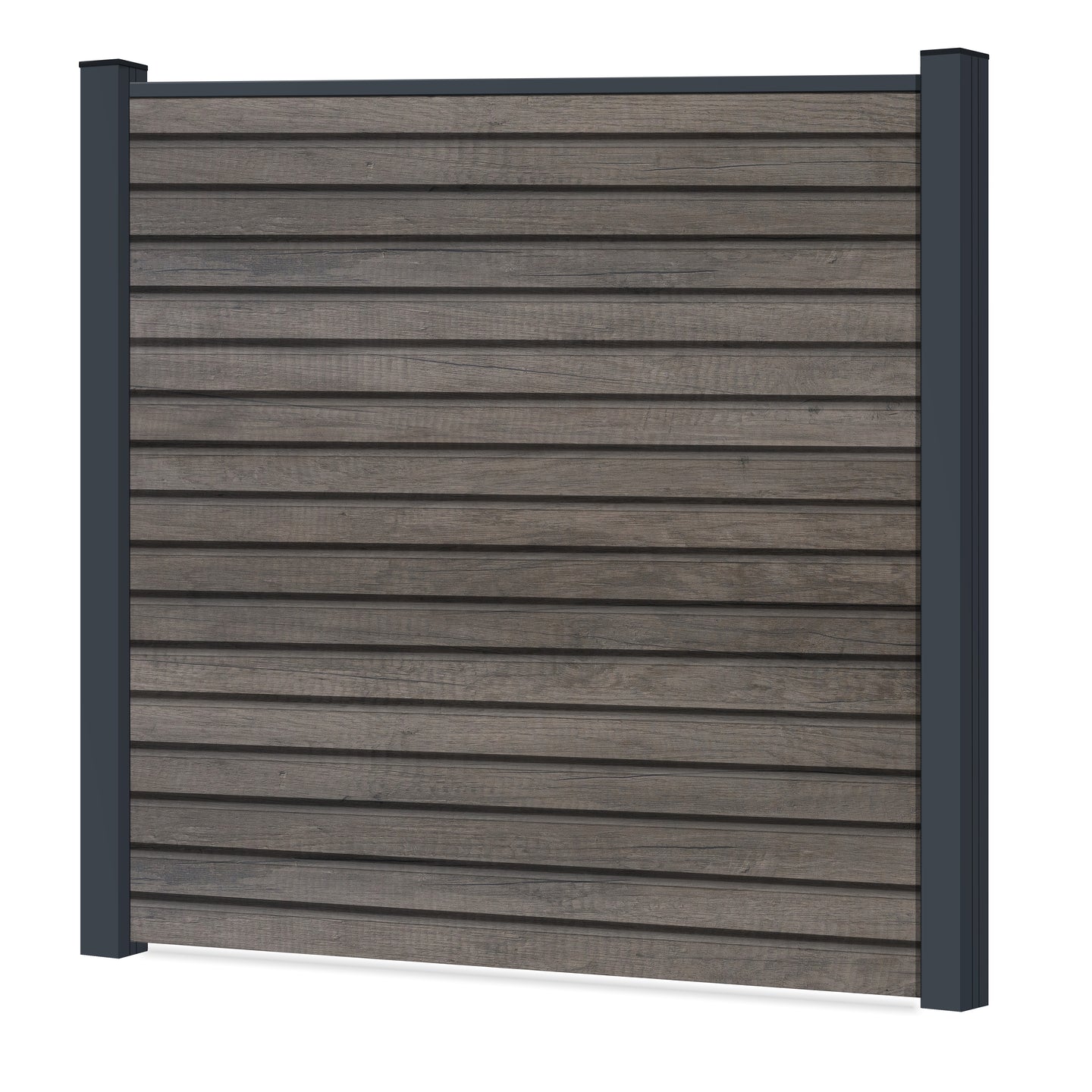 Easy Rhombus Blickdicht Sichtschutzzaun Kunststoff - Monument Oak