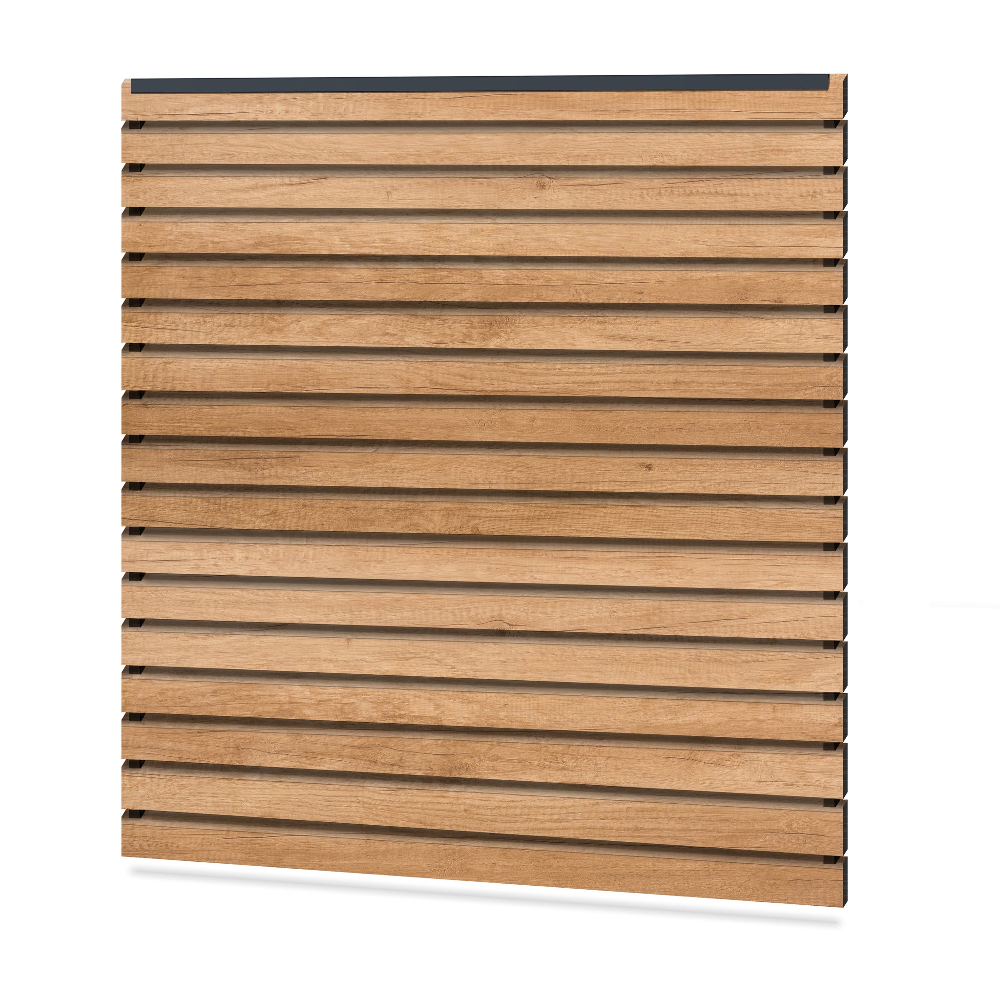 Easy Rhombus Blickdicht Sichtschutzzaun Kunststoff - Desert Oak