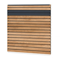 Easy Rhombus Blickdicht Sichtschutzzaun Kunststoff - Desert Oak / Anthrazit + Einschub