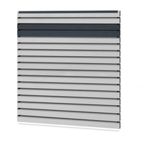 Easy Rhombus Blickdicht Sichtschutzzaun Kunststoff - Lichtgrau / Anthrazit + Einschub