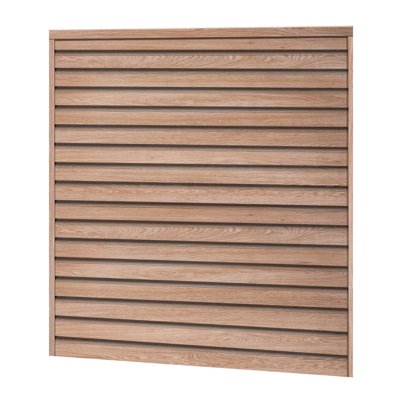 Rhombus Sichtschutzzaun Kunststoff - Coriander Oak - Zaunstudio