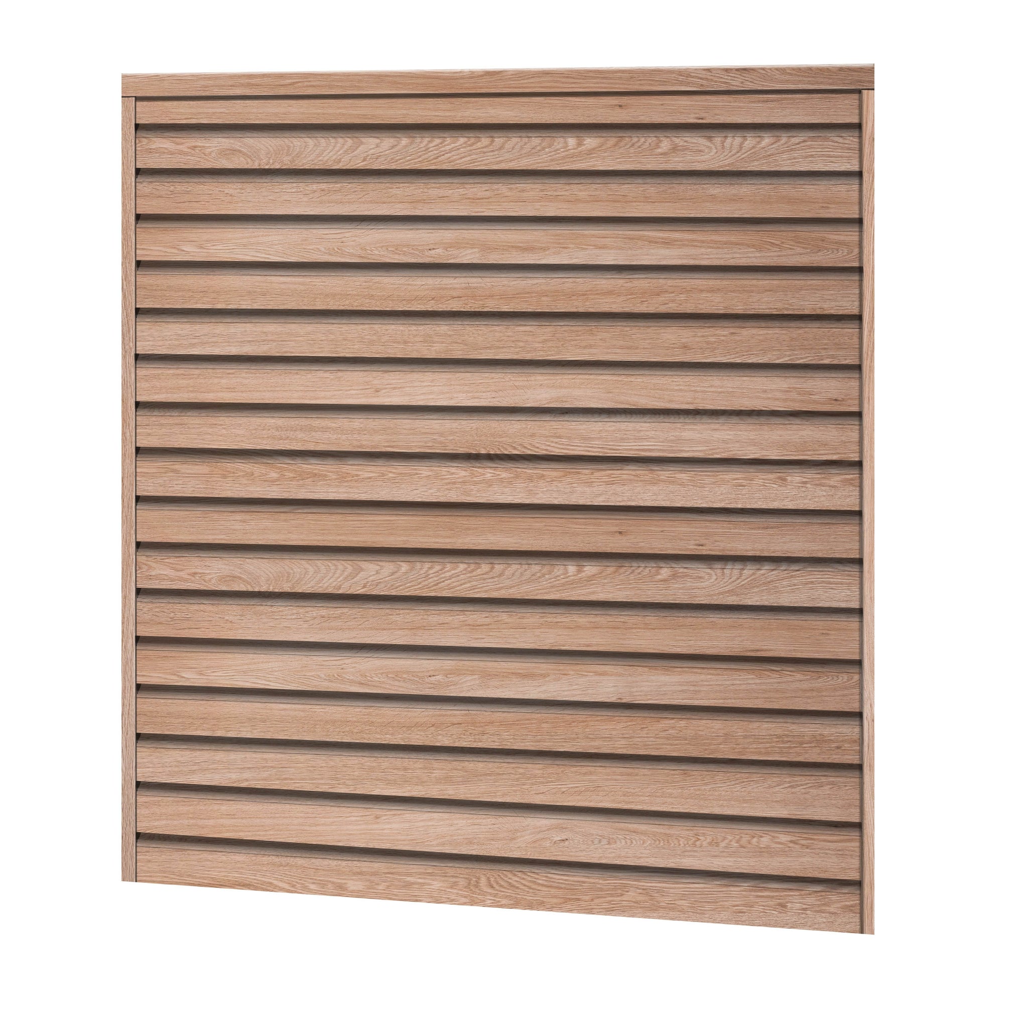 Rhombus Sichtschutzzaun Kunststoff - Coriander Oak - Zaunstudio