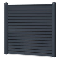 Rhombus Sichtschutzzaun Kunststoff - Anthrazit - Zaunstudio