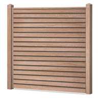 Rhombus Sichtschutzzaun Kunststoff - Coriander Oak - Zaunstudio