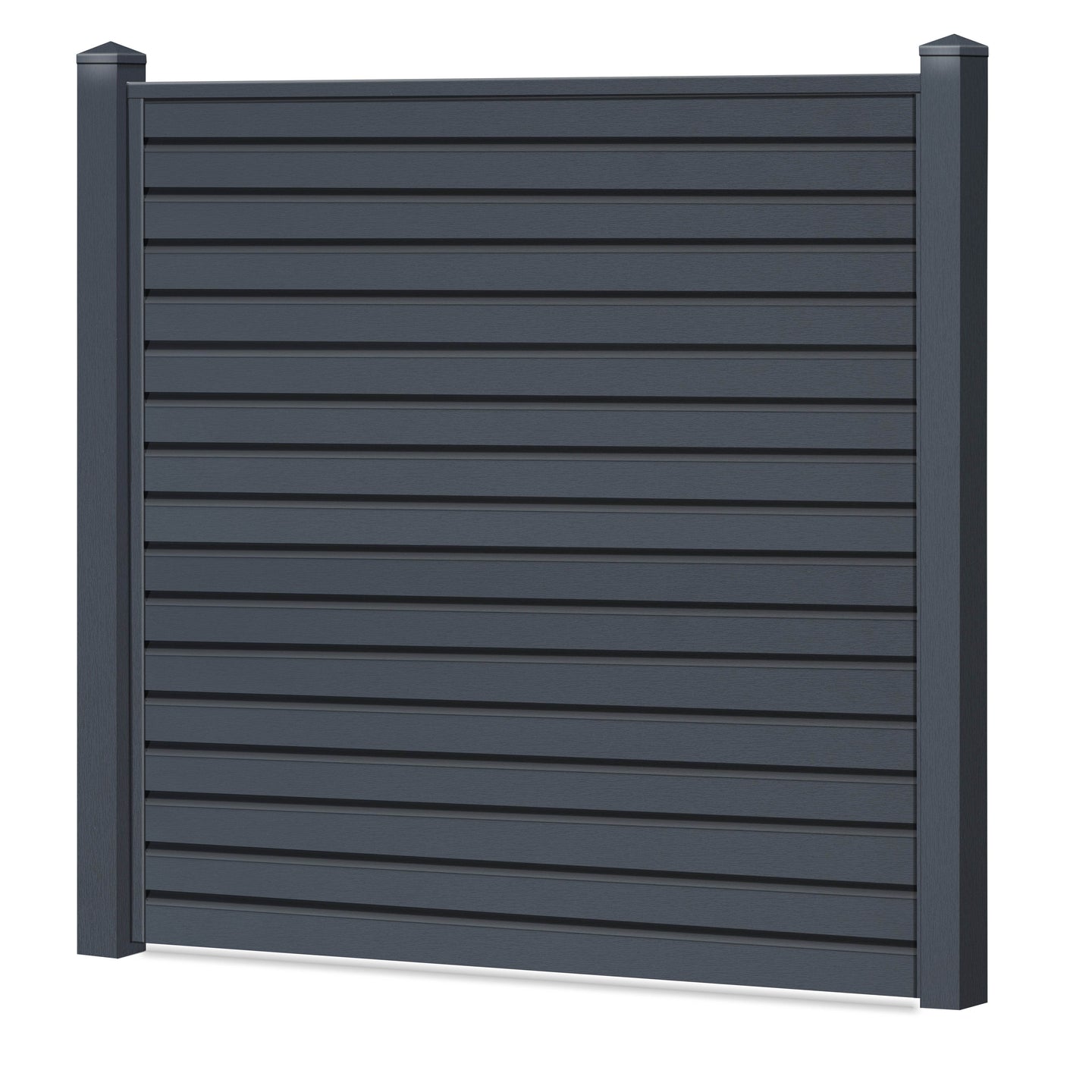 Rhombus Sichtschutzzaun Kunststoff - Basaltgrau - Zaunstudio