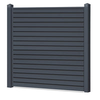 Rhombus Sichtschutzzaun Kunststoff - Basaltgrau - Zaunstudio