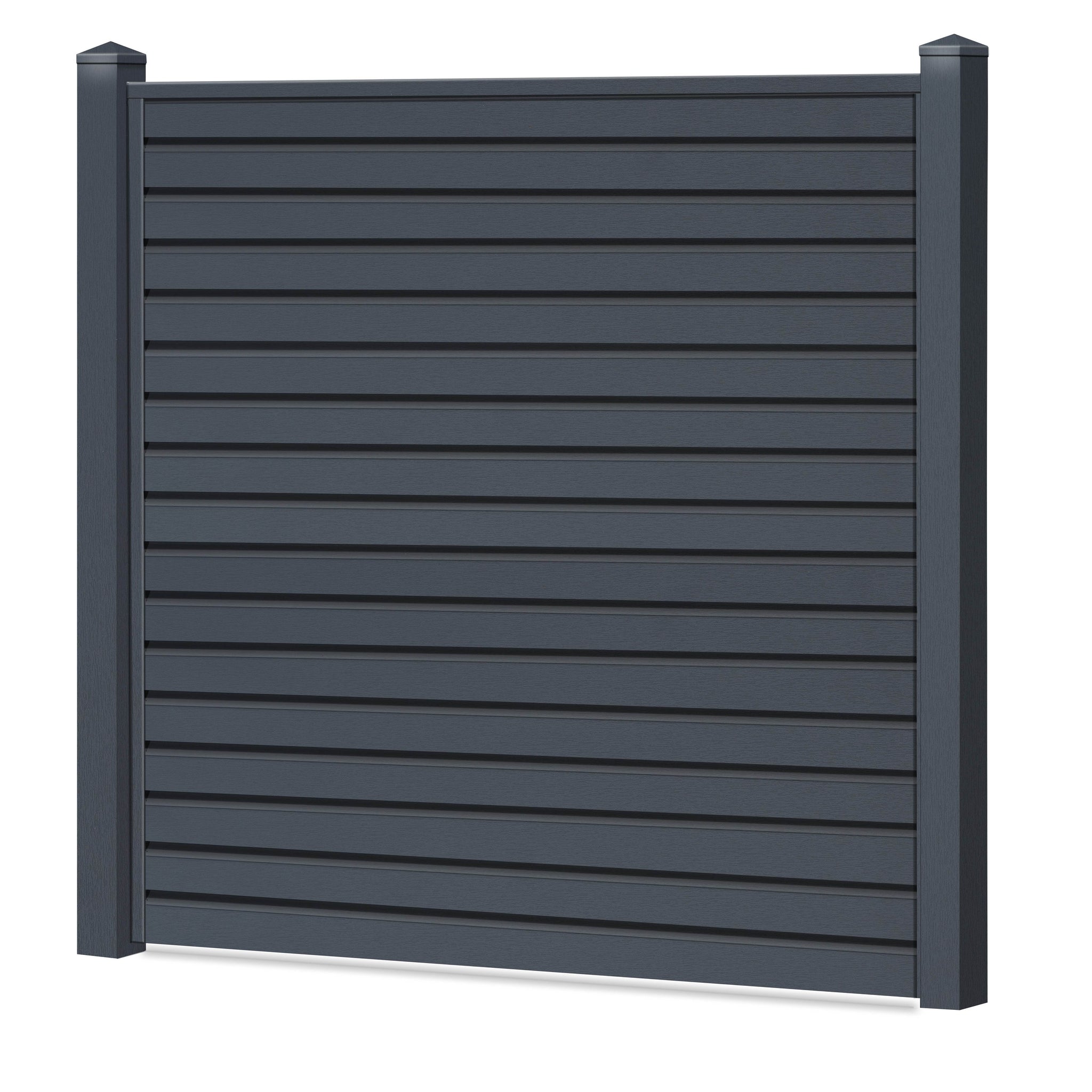 Rhombus Sichtschutzzaun Kunststoff - Basaltgrau - Zaunstudio