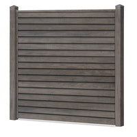 Rhombus Sichtschutzzaun Kunststoff - Monument Oak - Zaunstudio