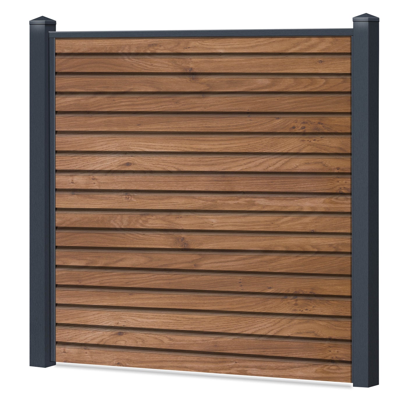 Rhombus Sichtschutzzaun Kunststoff - Winchester - Anthrazit Rahmen - Zaunstudio