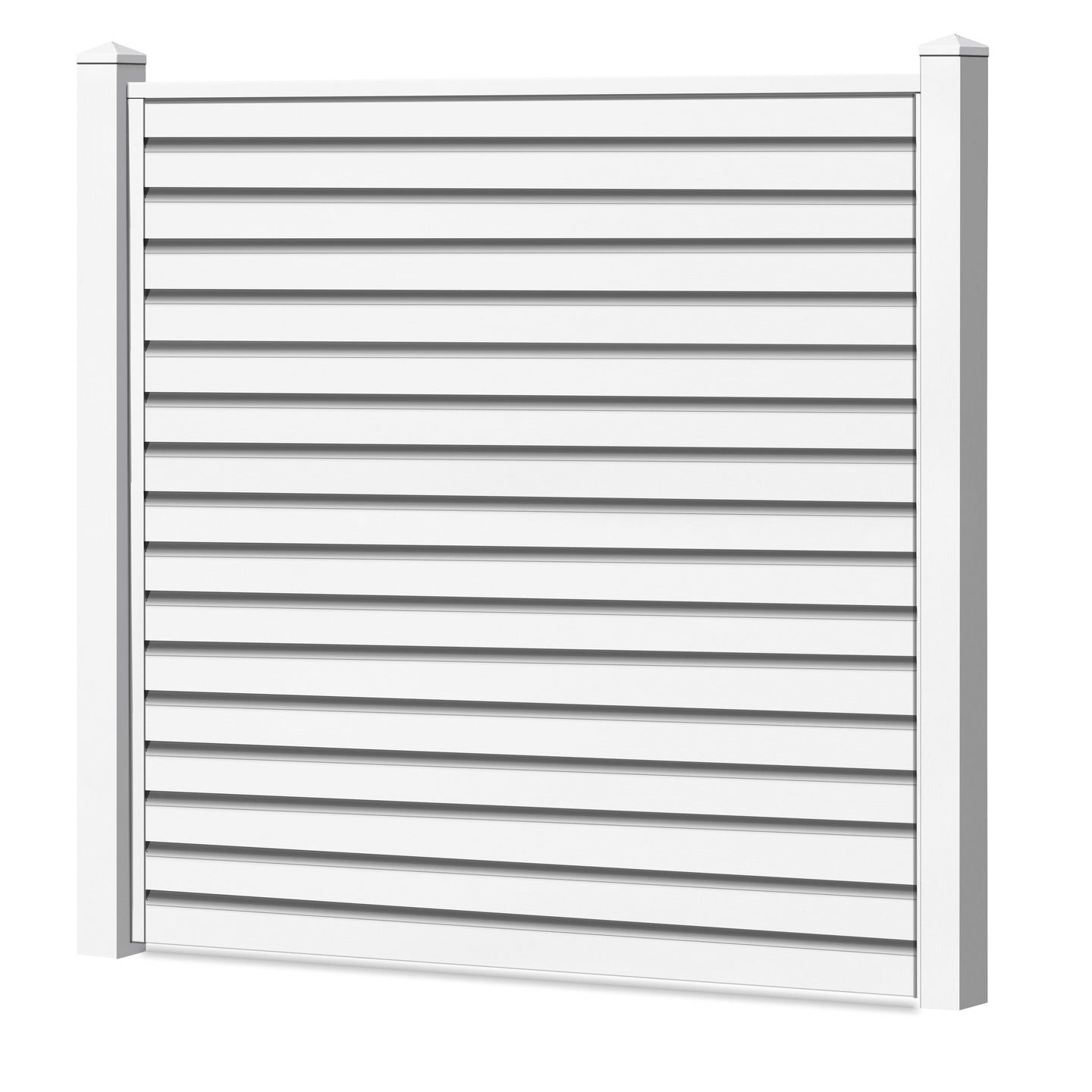 Rhombus Sichtschutzzaun Kunststoff - Weiß - Zaunstudio