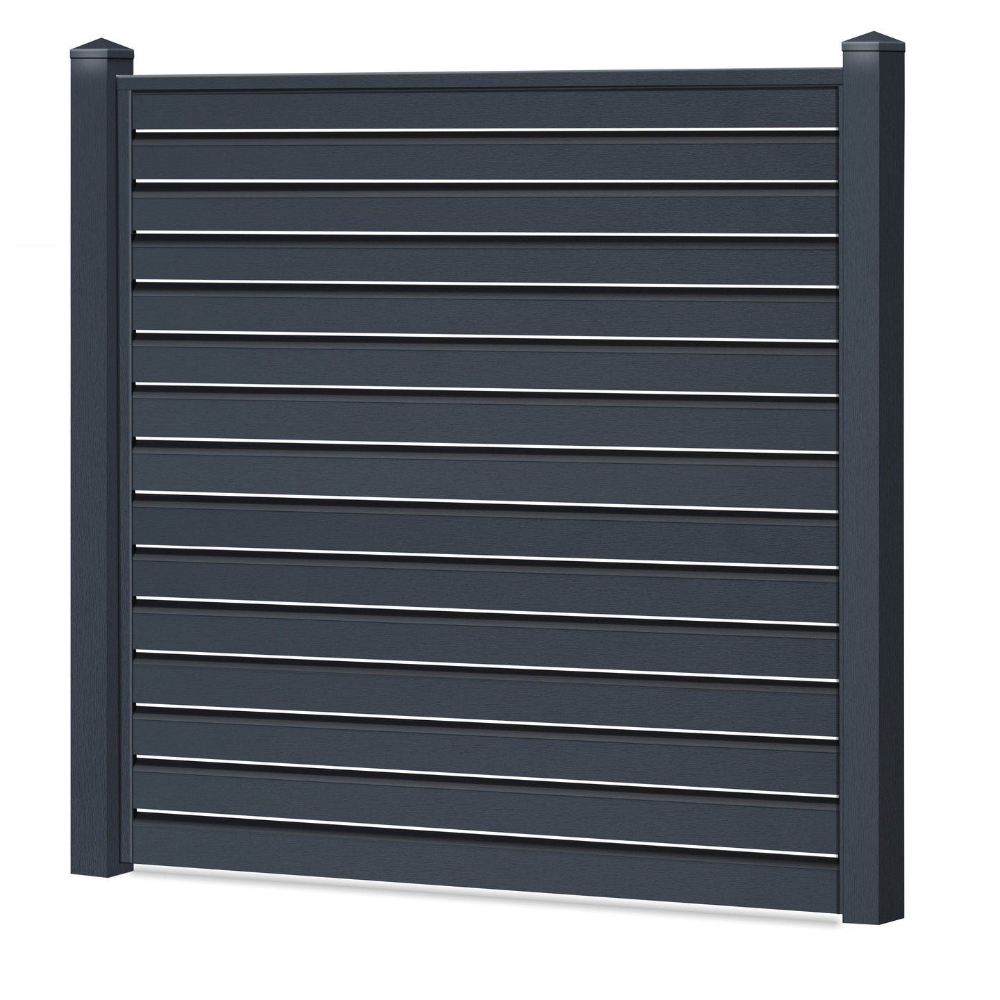 Rhombus Lichtdurchlässig Sichtschutzzaun Kunststoff - Anthrazit - Zaunstudio