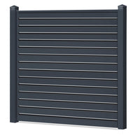 Rhombus Lichtdurchlässig Sichtschutzzaun Kunststoff - Anthrazit - Zaunstudio