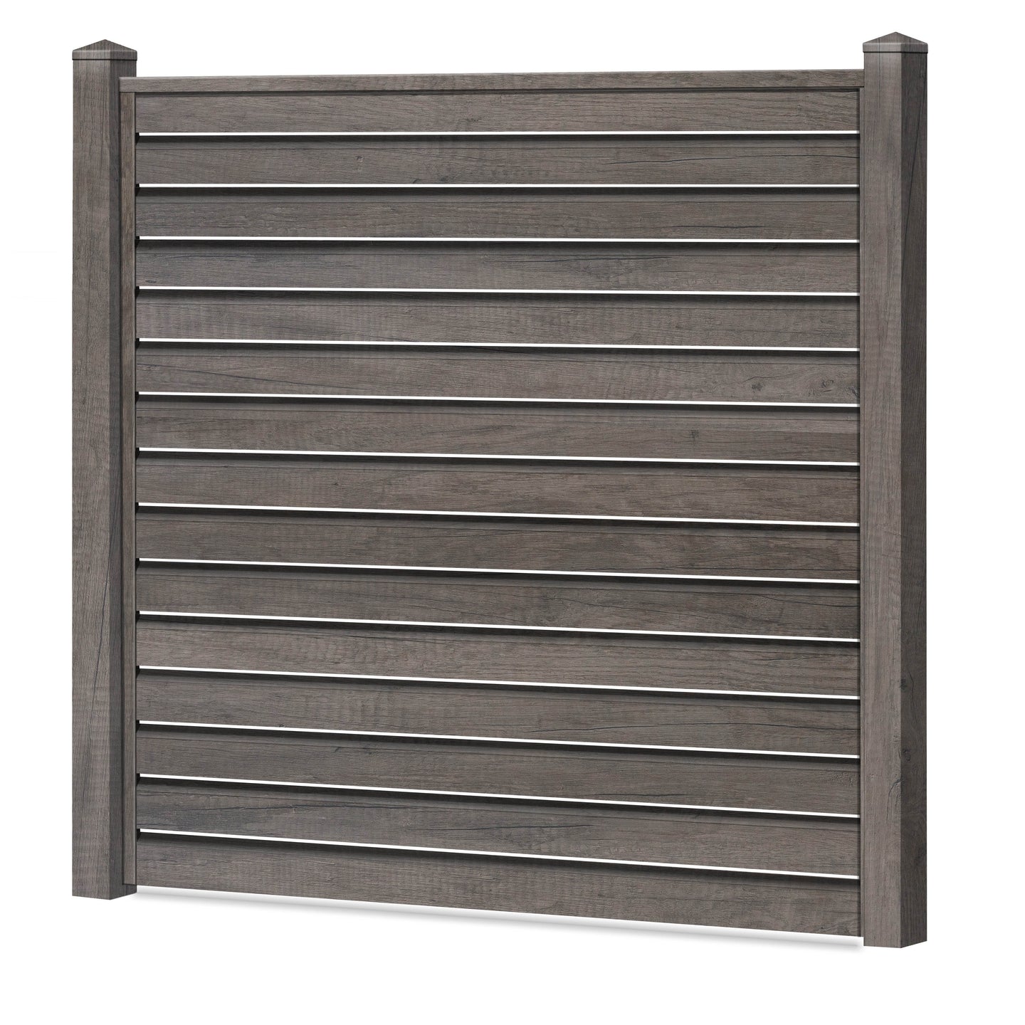 Rhombus Lichtdurchlässig Sichtschutzzaun Kunststoff - Monument Oak - Zaunstudio