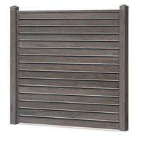 Rhombus Lichtdurchlässig Sichtschutzzaun Kunststoff - Monument Oak - Zaunstudio