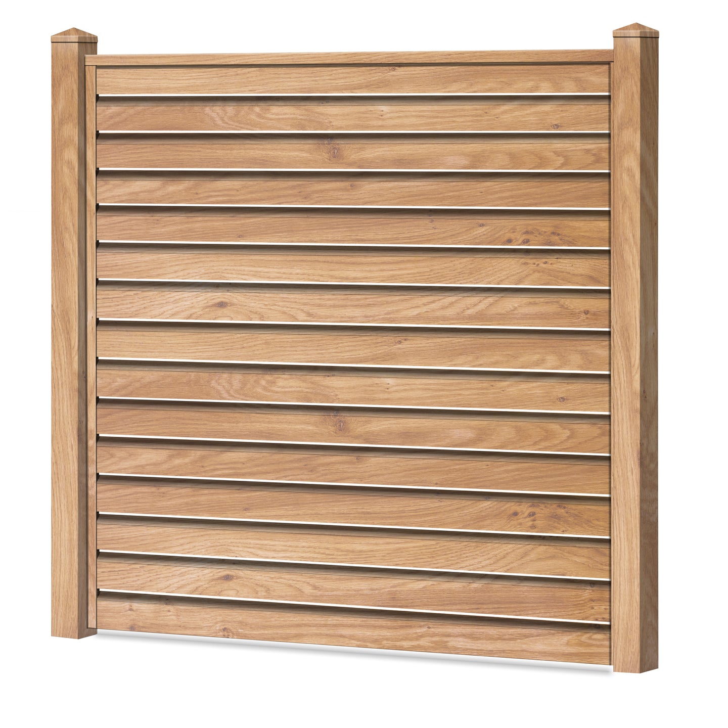 Rhombus Lichtdurchlässig Sichtschutzzaun Kunststoff - Irish Oak